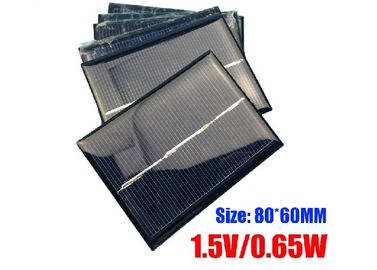 पोर्टेबल गार्डन लाइट के लिए 60 एक्स 80 मिमी आयाम पॉलीक्रिस्टलाइन सिलिकॉन सौर पैनल