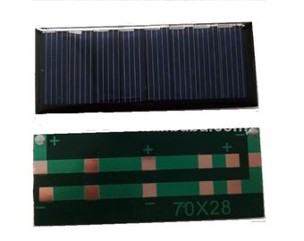 मिनी एपॉक्सी राल सौर पैनल 2V 0.6W तारों के साथ पॉलीक्रिस्टलाइन सिलिकॉन बोर्ड DIY बैटरी सौर