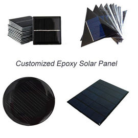 कस्टम गार्ड छोटे सौर पैनल, एलईडी गार्डन लाइट बैटरी के लिए Epoxy राल सौर पैनल