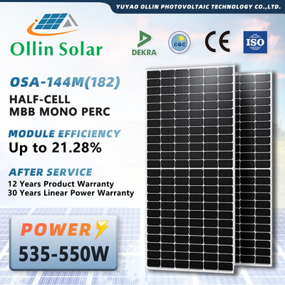 खरीदें 560W मोनोक्रिस्टलाइन सोलर मॉड्यूल पैनल 144 सेल 182mm 10bb मोनो 560W online manufacture