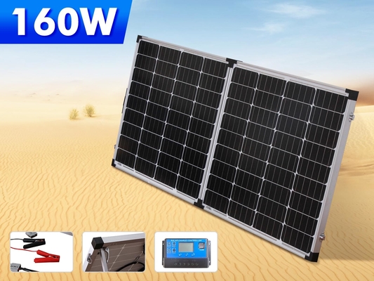खरीदें 160W 200W 400w फोल्डेबल ग्लास सोलर पैनल कैम्पिंग किट online manufacture